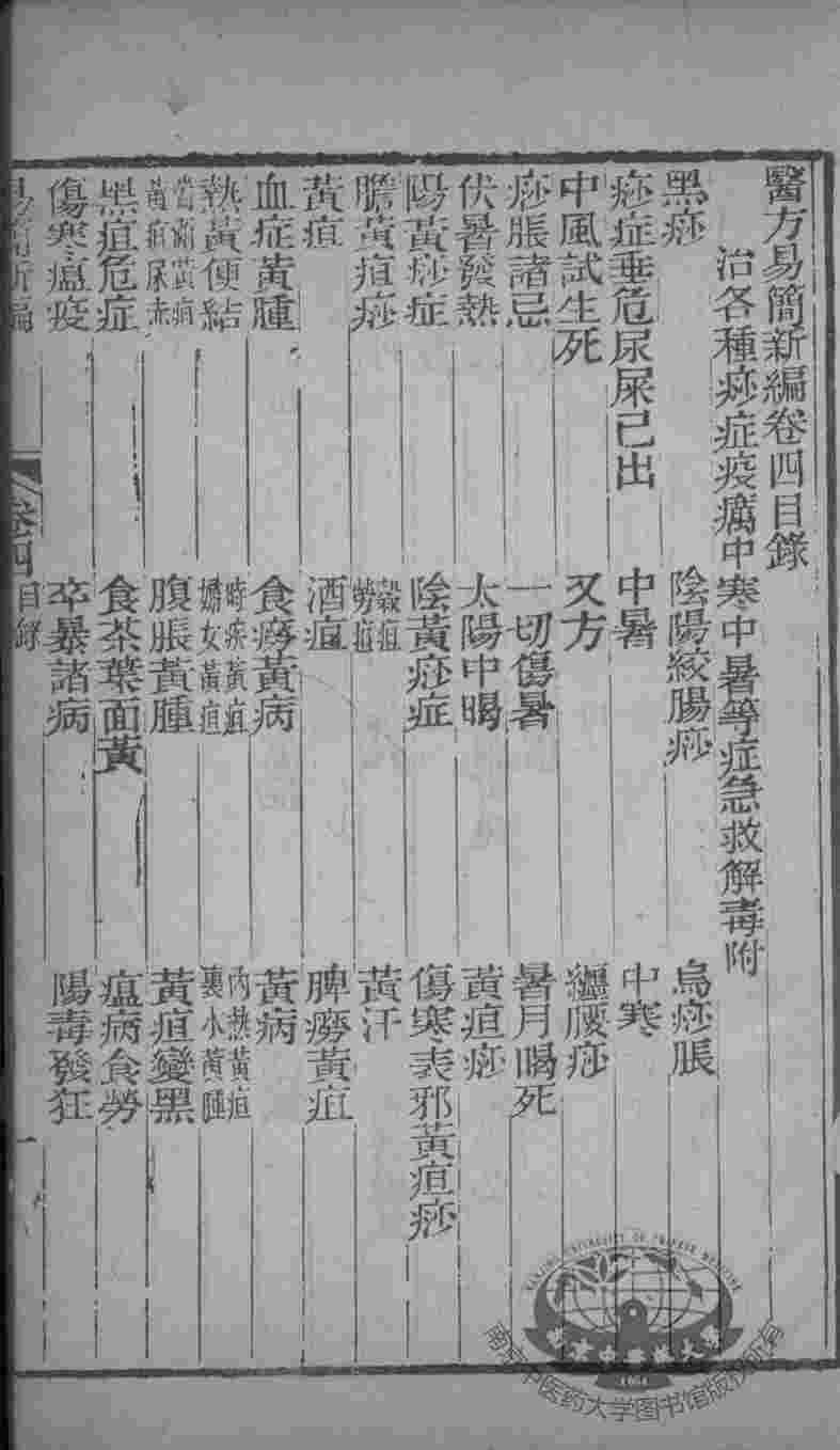 医方易简新编  卷4-5